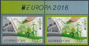 Azerbejdżan Mi.1140-1141 D parka czyste** Europa Cept