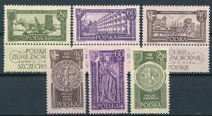 1103-1108 przywieszki czyste** Polskie Ziemie Zachodnie