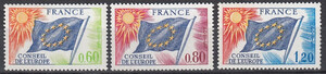Francja - Conseil de Europe Mi.16-18 czyste**