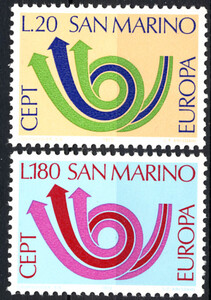 San Marino Mi.1029-1030 czyste** Europa Cept