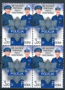 4990 w czwórce czyste** 100.rocznica powstania polskiej Policji