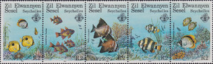 Seychelles Outer Mi.128-132 pasek czyste**