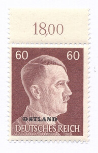 Okupacja Niemiecka Ostland OkN 17 górny margines czyste** 