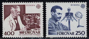 Faroer Mi.0084-85 czyste** Europa Cept znaczki