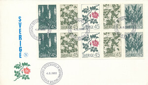 Szwecja Mi.0607-611 zeszycik H-Blatt 45 Czesław Słania FDC