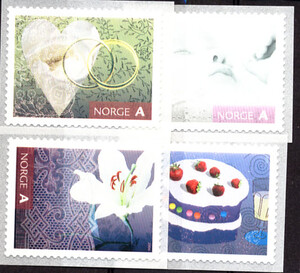 Norwegia Mi.1566-1569 czyste** znaczki