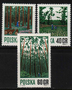 znaczki pocztowe 1920-1922 czyste** Gospodarka leśna