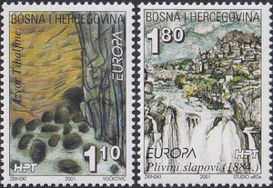 Bośnia i Hercegowina - Chorwacka Poczta Mi.0070-71 czyste** Europa Cept