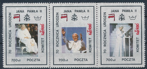 Poczta Solidarności - 70 rocznica urodzin Jana Pawła II