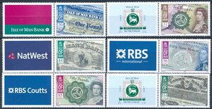 GB Isle of Man Mi.1427-1432 z przywieszkami czyste**