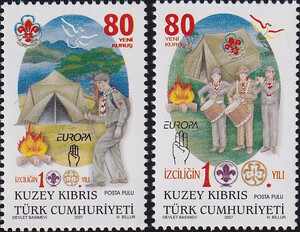 Turcja Cypryjska Mi.0659-660 A ząbkowane czyste** Europa Cept