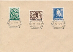 FDC 0673-675 Światowy Kongres Studentów w Warszawie