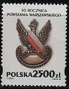 3352 czysty** 50 rocznica Powstania Warszawskiego