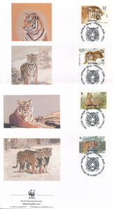 Rosja Mi.0343-346 FDC WWF