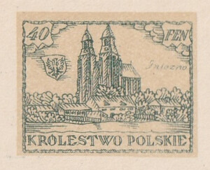 031 Projekt konkursowy barwa zielona- Ludwik Gardowski Polskie Marki Pocztowe 1918 rok