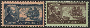 898-899 czyste** 100 rocznica urodzin Józefa Conrada-Korzeniowskiego