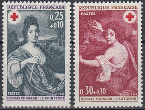 Francja Mi.1647-1648 czyste**