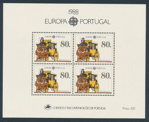 Portugalia Mi.1754 b blok 57 czyste** Europa Cept