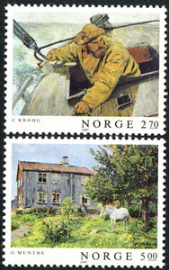 Norwegia Mi.0979-980 czyste** znaczki