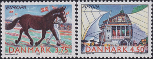 Dania Mi.1188-1189 czyste** Europa Cept