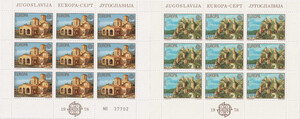 Jugosławia Mi.1725-1726 Arkusiki czyste** Europa Cept