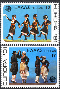 Grecja Mi.1445-1446 czyste** Europa Cept
