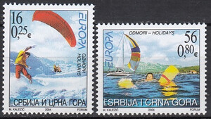 Jugosławia Mi.3196-3197 czyste** Europa Cept