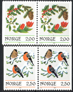 Norwegia Mi.0938-939 parki czyste** znaczki