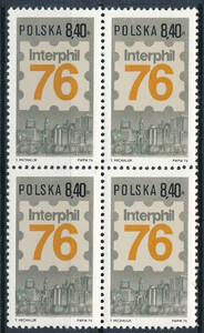 2297 w czwórce czyste** MWF "Interphil'76" w Filadelfii