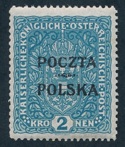 0046 bc szaroniebieski atest 370/25 czysty** Wydanie krakowskie