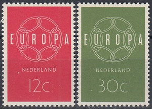 Holandia Mi.0735-736 czyste** Europa Cept