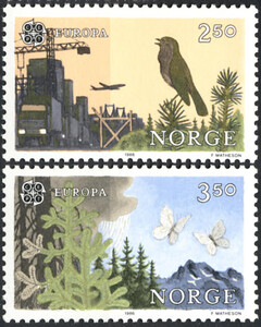 Norwegia Mi.0946-947 czyste** Europa Cept