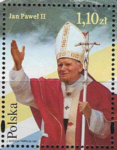 3507 znaczek z bloku czysty** V Wizyta papieża Jana Pawła II w Polsce