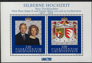 Liechtenstein 1039-1040 Blok 14 czysty**