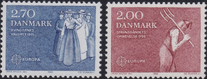Dania Mi.0749-750 czyste** Europa Cept 