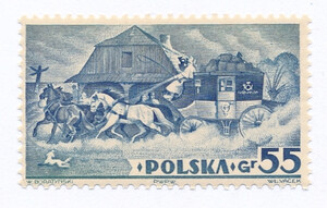 0307 B ząbkowany czysty** V Ogólnopolska Wystawa Filatelistyczna w Warszawie