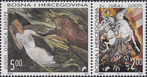 Bośnia i Hercegowina - Chorwacka Poczta Mi.0035-36 czyste** Europa Cept