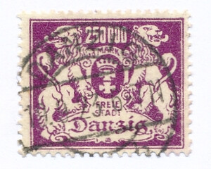 WMG 150 kasowany Wydanie obiegowe - herb Gdańska