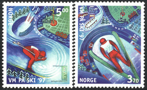 Norwegia Mi.1242-1243 czyste** znaczki