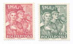 0598-599 czyste** Święto 1 Maja