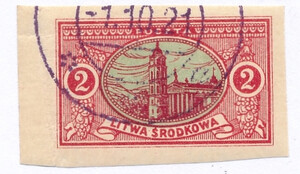 Litwa Środkowa 35 A kasowany Różne rysunki