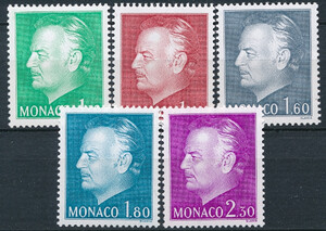 Monaco Mi.1401-1405 Czesław Słania czyste**