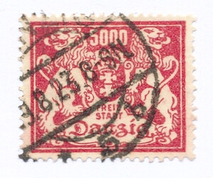 WMG 146 kasowany Wydanie obiegowe - herb Gdańska