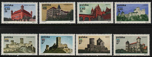 znaczki pocztowe 1911-1918 czyste** Zamki polskie