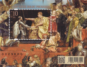 5440 Blok 388 B numerator 0029600 czysty** 500-lecie hołdu pruskiego