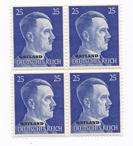 Okupacja Niemiecka Ostland OkN 13 w czwórce czyste**