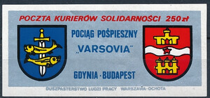 Poczta Solidarności - Poczta kurierów Solidarności Pociąg Varsovia