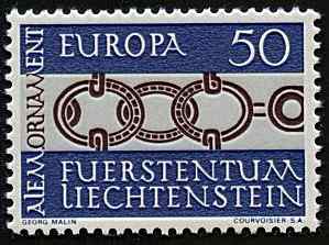 Liechtenstein 0454 czyste** Europa Cept