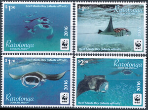Rarotonga Mi.0050-53 czyste** WWF