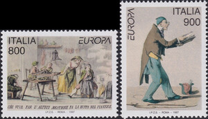 Włochy Mi.2496-2497 czyste** Europa Cept